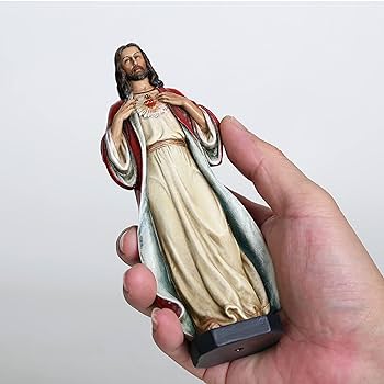 Amazon.co.jp: BCカトリック聖心イエスの像、高さ6インチの